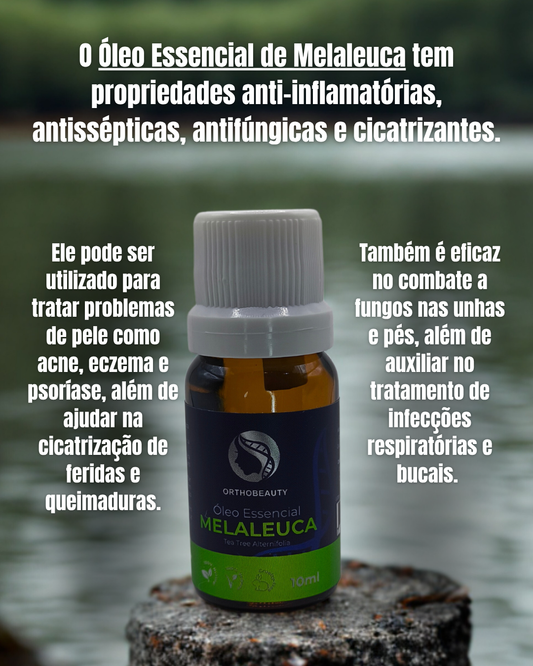 Kit 4 Óleos Essenciais (lavanda, alecrim, melaleuca e menta piperita) - 10ml cada