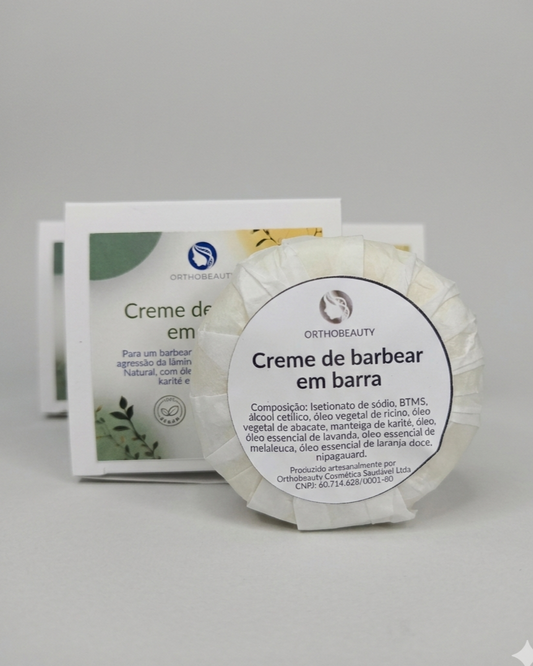 Creme de barbear em barra