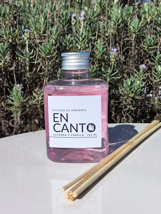 Difusor aromático Encanto - fragrância Lavanda e Vanilla
