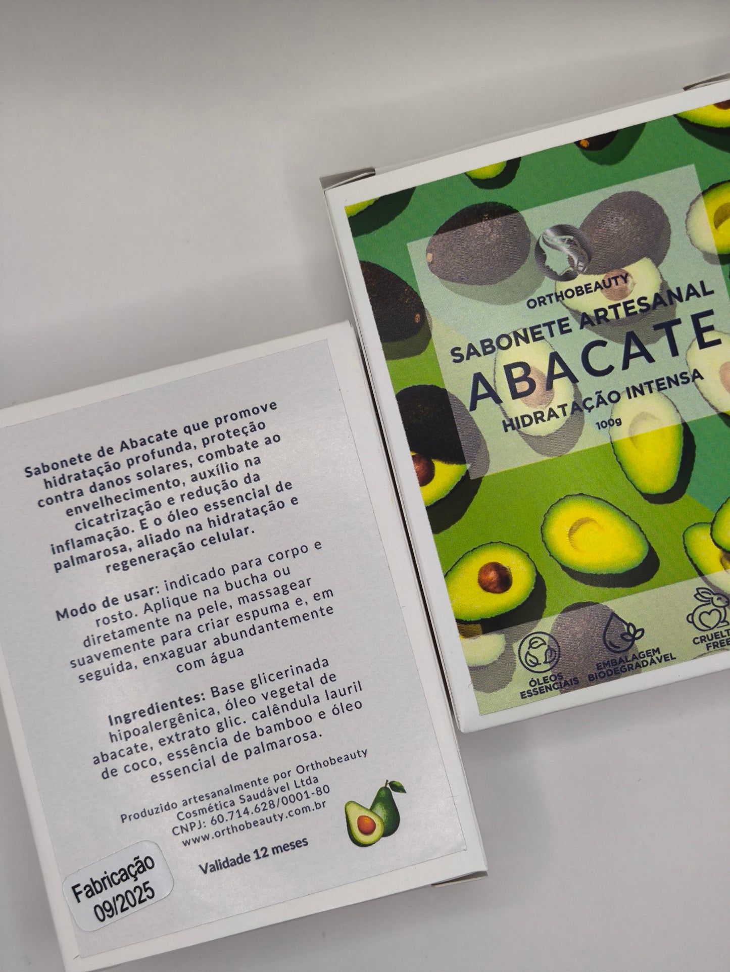 Sabonete artesanal de Abacate 100g