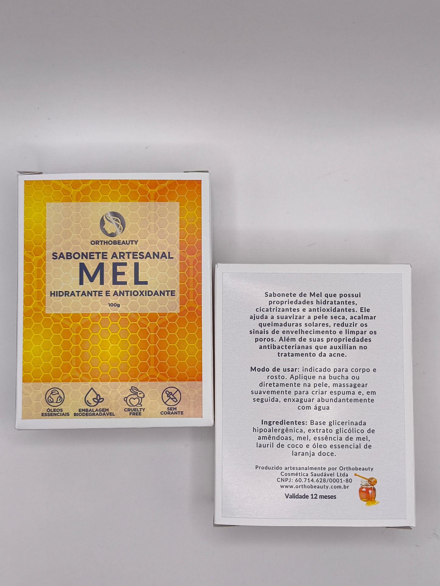 Sabonete artesanal de Mel 100g