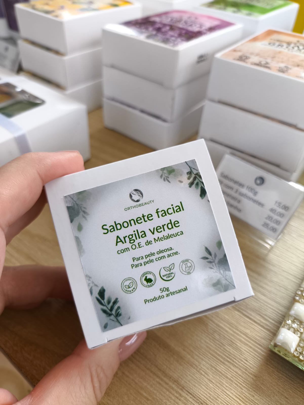 Sabonete Facial de Argila Verde 50g