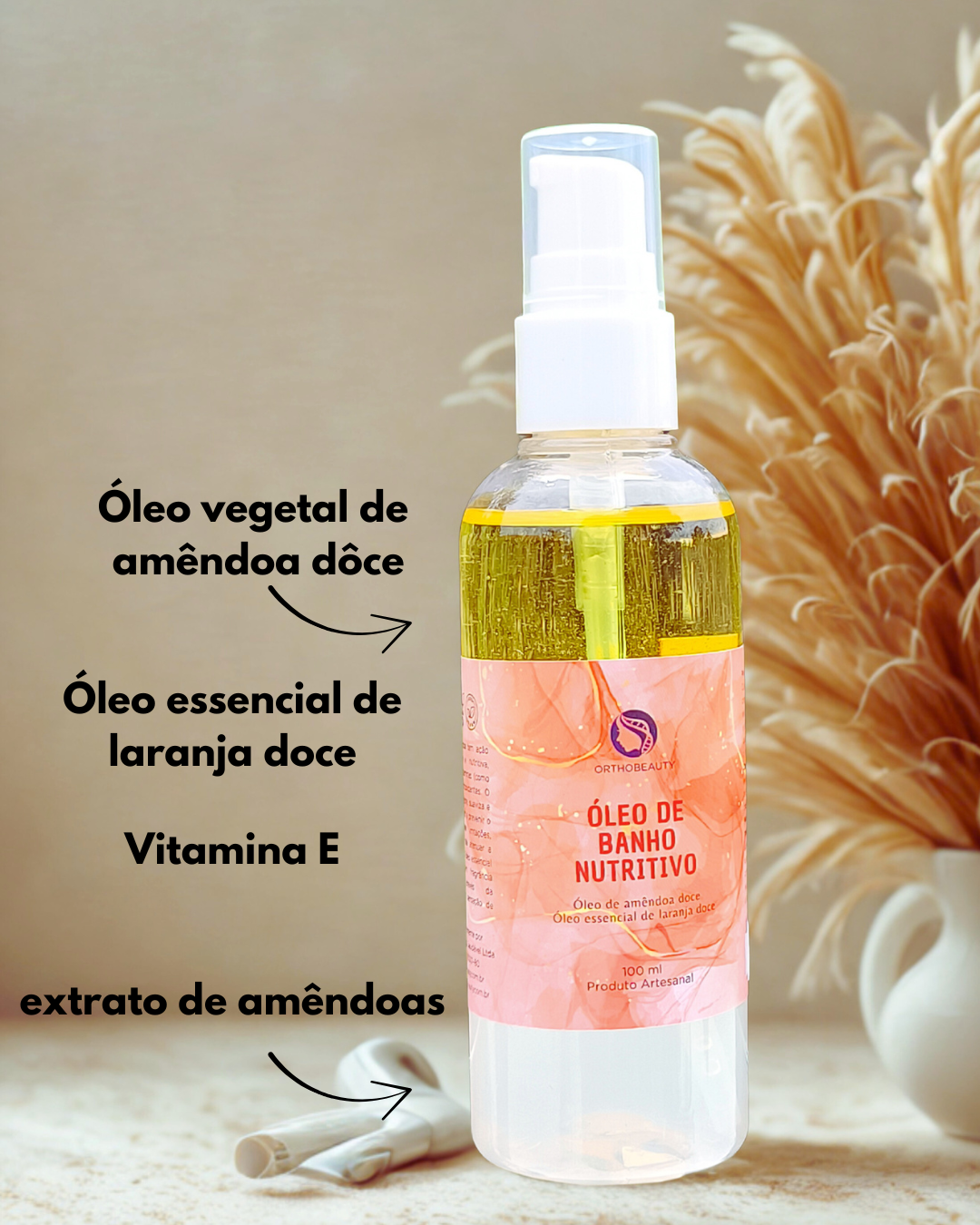 Kit 3 óleos de banho nutritivos - 100ml