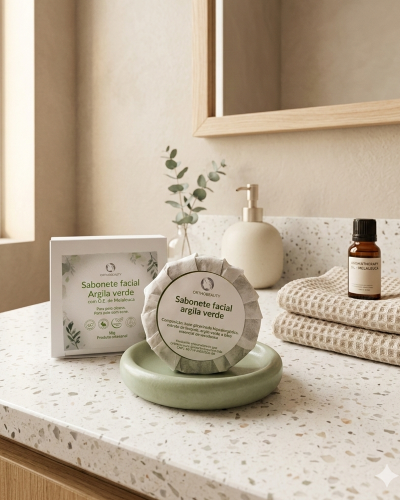 Sabonete Facial de Argila Verde 50g