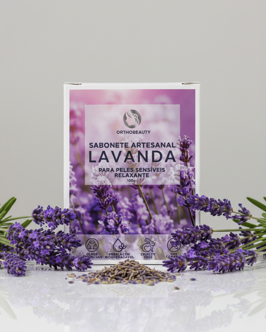Sabonete artesanal de lavanda 100g