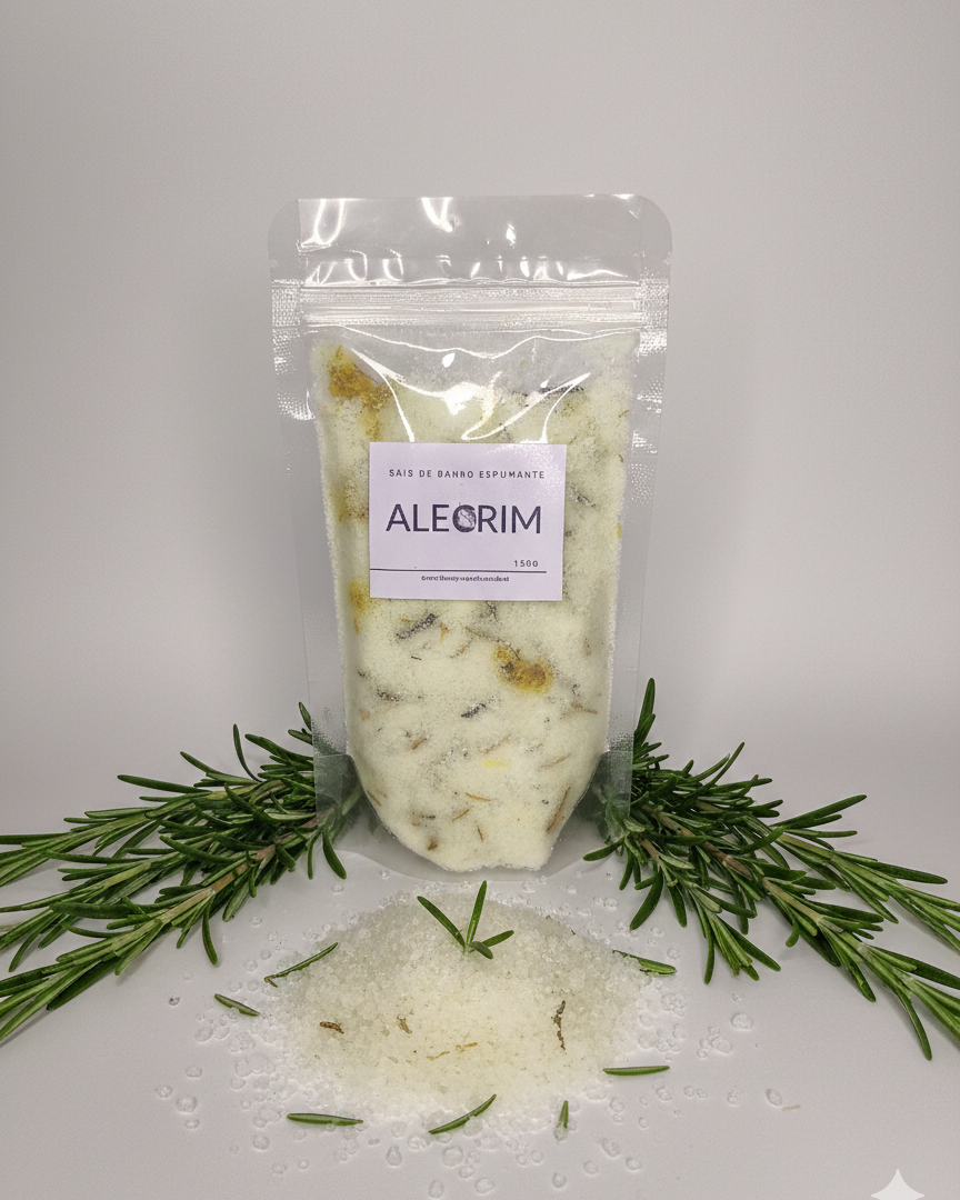 Sais de banho espumante - Alecrim