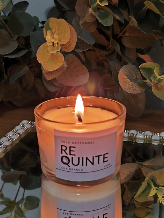 Vela aromática Requinte - aroma Chá Branco
