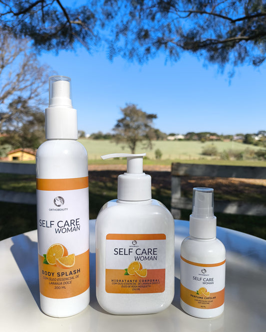 Kit Self Care - Body Splash,  hidratante corporal e perfume capilar