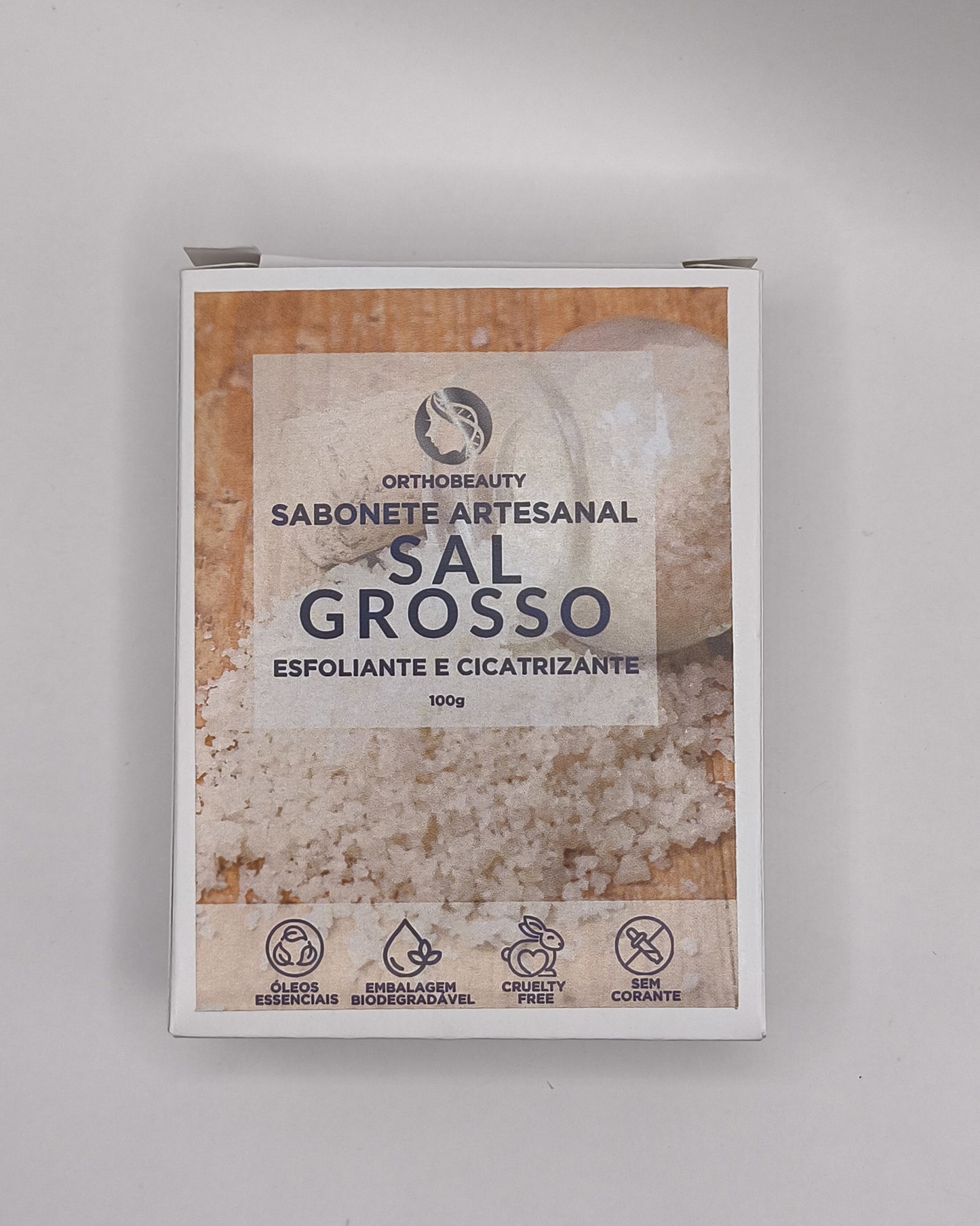 Sabonete artesanal de Sal grosso 100g