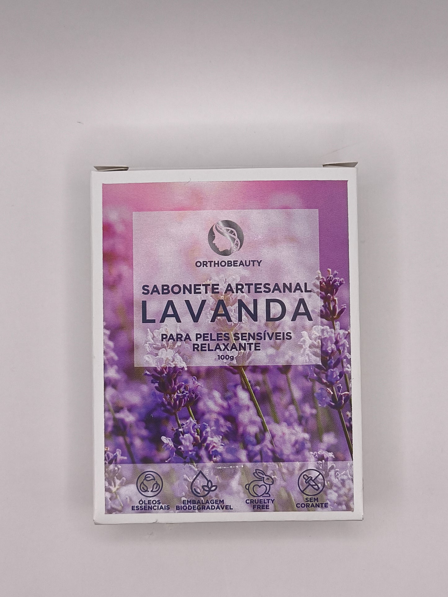 Sabonete artesanal de lavanda 100g