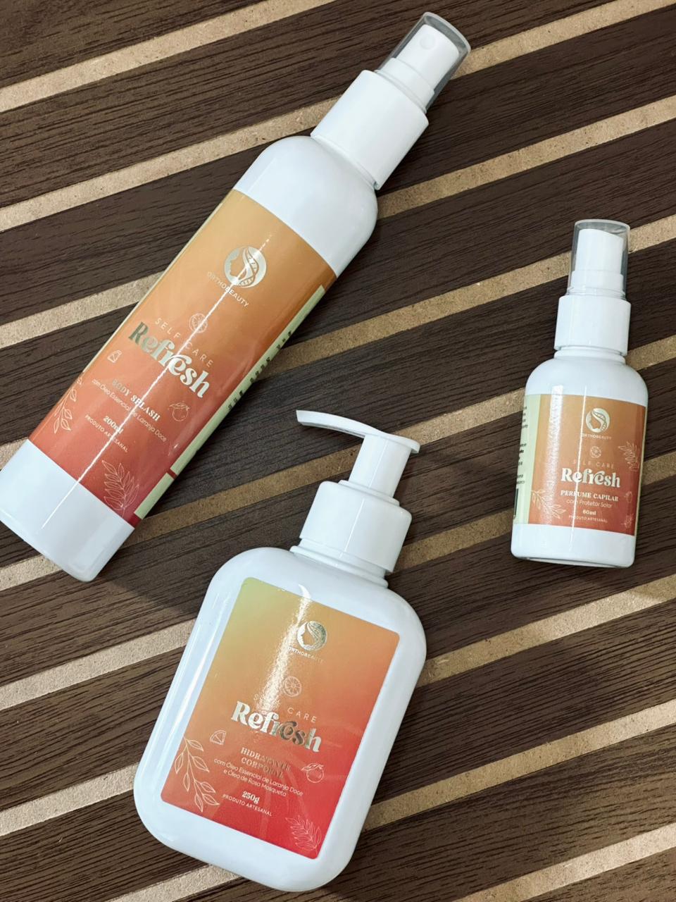 Kit Self Care - Body Splash,  hidratante corporal e perfume capilar