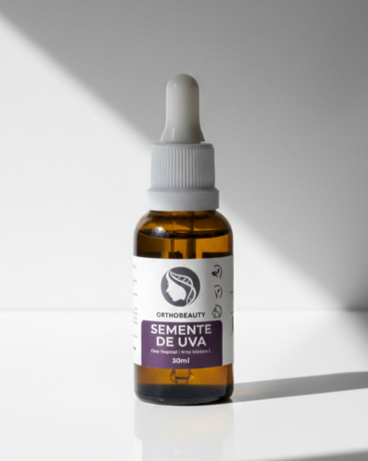 Óleo vegetal semente de uva 100% puro e vegano - 30ml