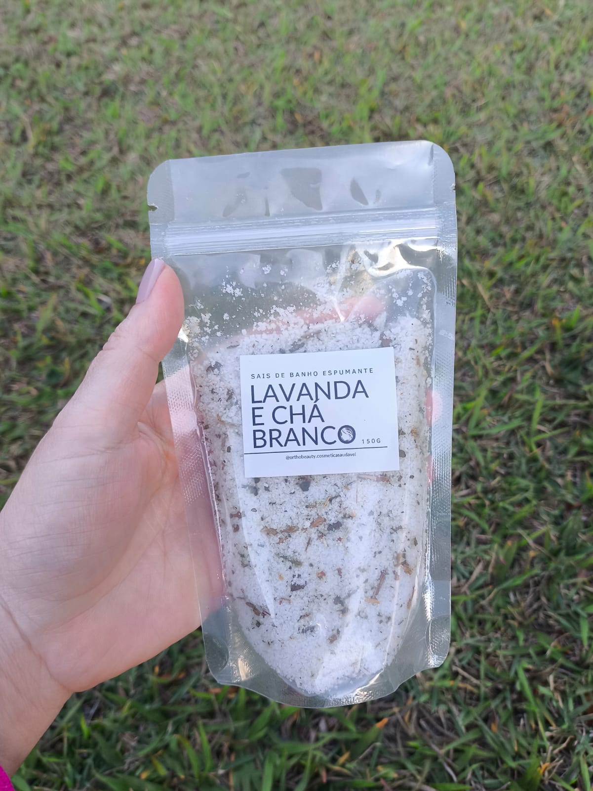 Sais de banho espumante - Lavanda e Chá Branco