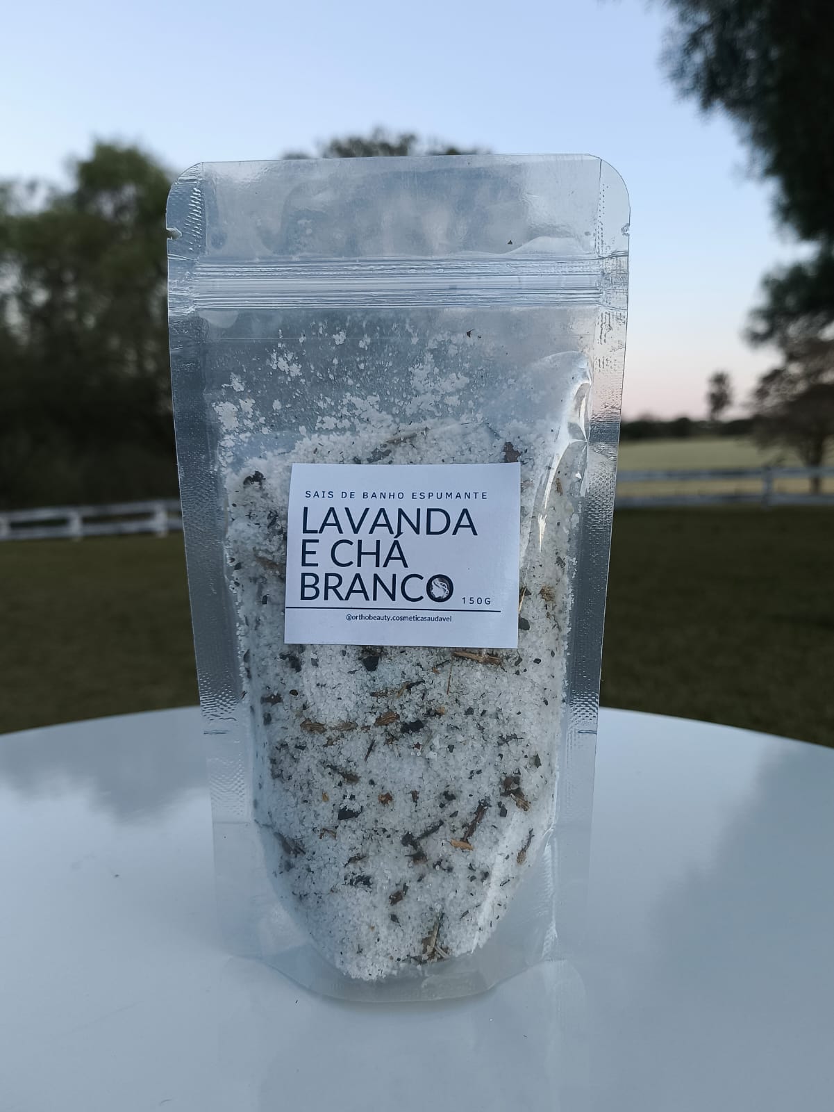Sais de banho espumante - Lavanda e Chá Branco