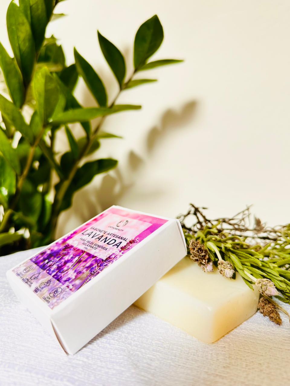 Sabonete artesanal de lavanda 100g