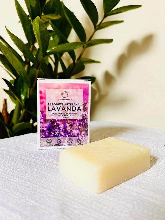 Sabonete artesanal de lavanda 100g