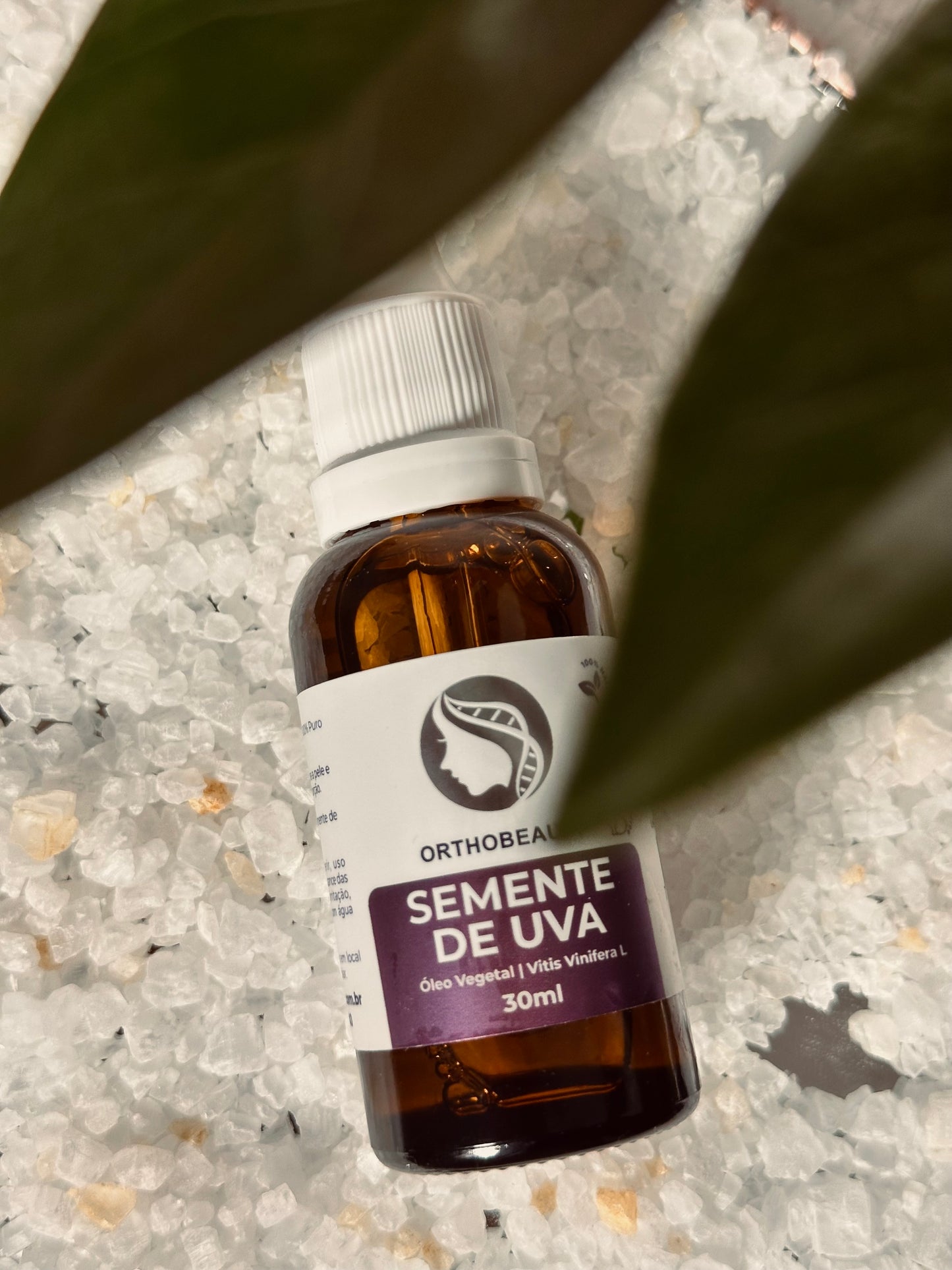 Óleo vegetal semente de uva 100% puro e vegano - 30ml