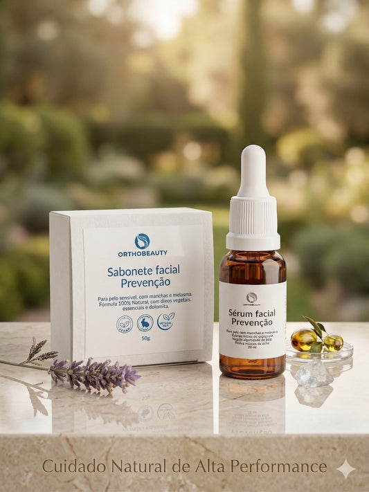 Kit facial uniformizante - Sérum e sabonete facial Prevenção
